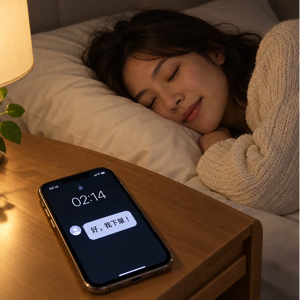 半夜客人下單您照睡